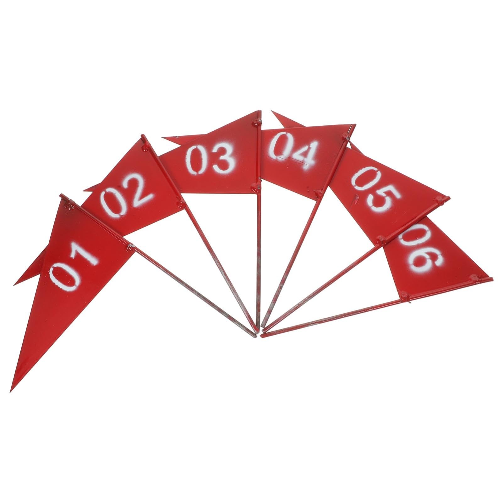 Drapeaux de marquage de jardin triangulaires pour tuyau d'irrigation et pelouses