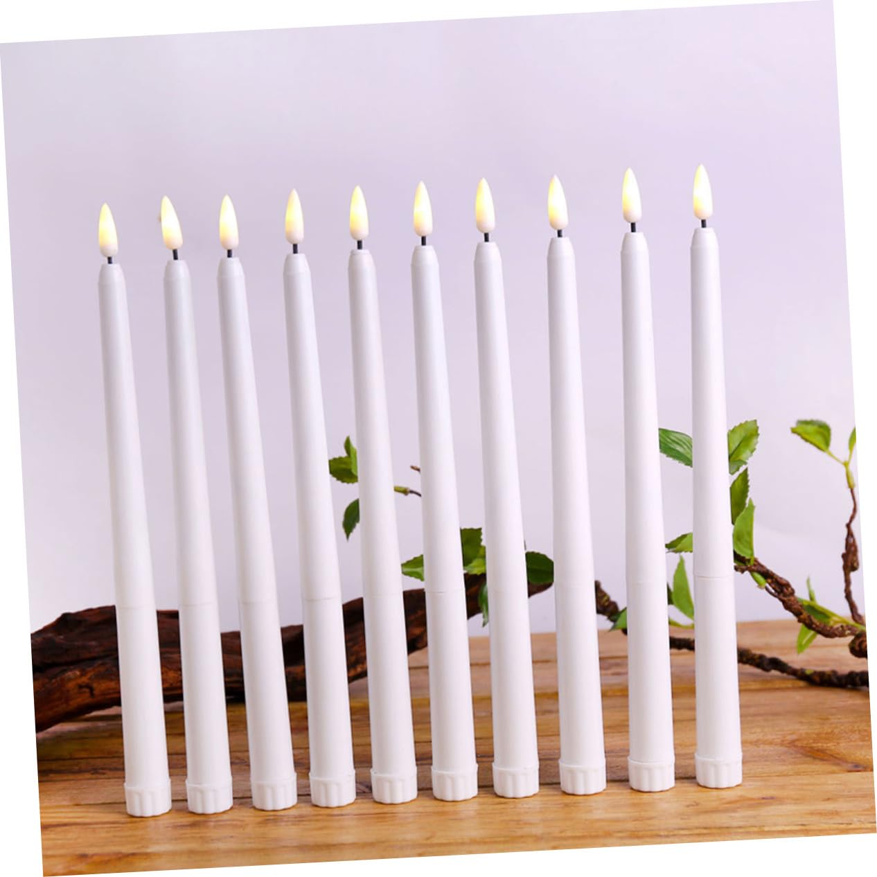 12 Piezas Luz de Vela LED de Poste Lámpara de Vela Decorativa para Halloween Suministros para Fiesta de Halloween Lámpara de Poste de LED
