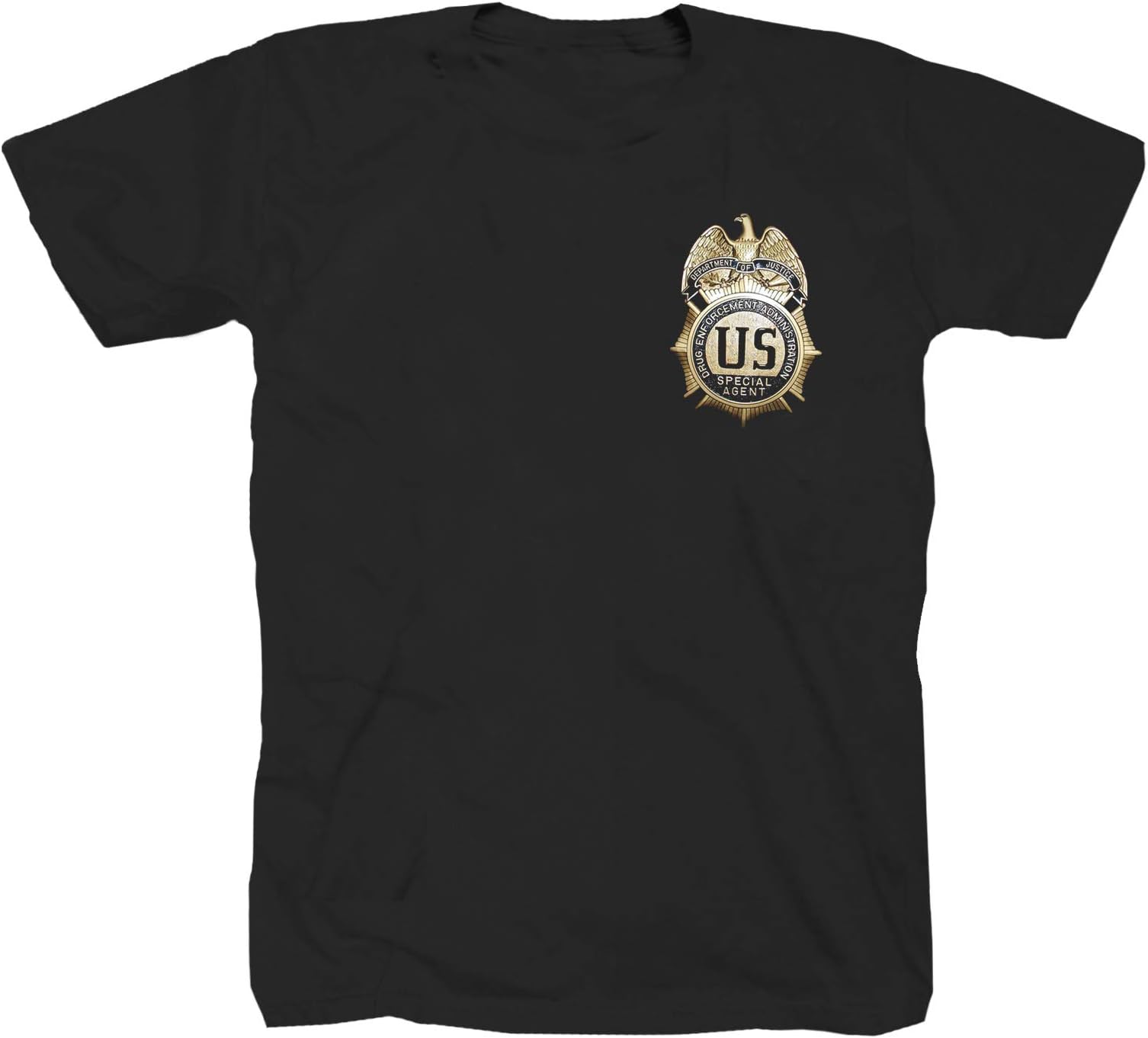 Tex-HaDEA Logo Drug Flag Narcos Pablo Escobar FBI Police LKA Black T-Shirt Shirt