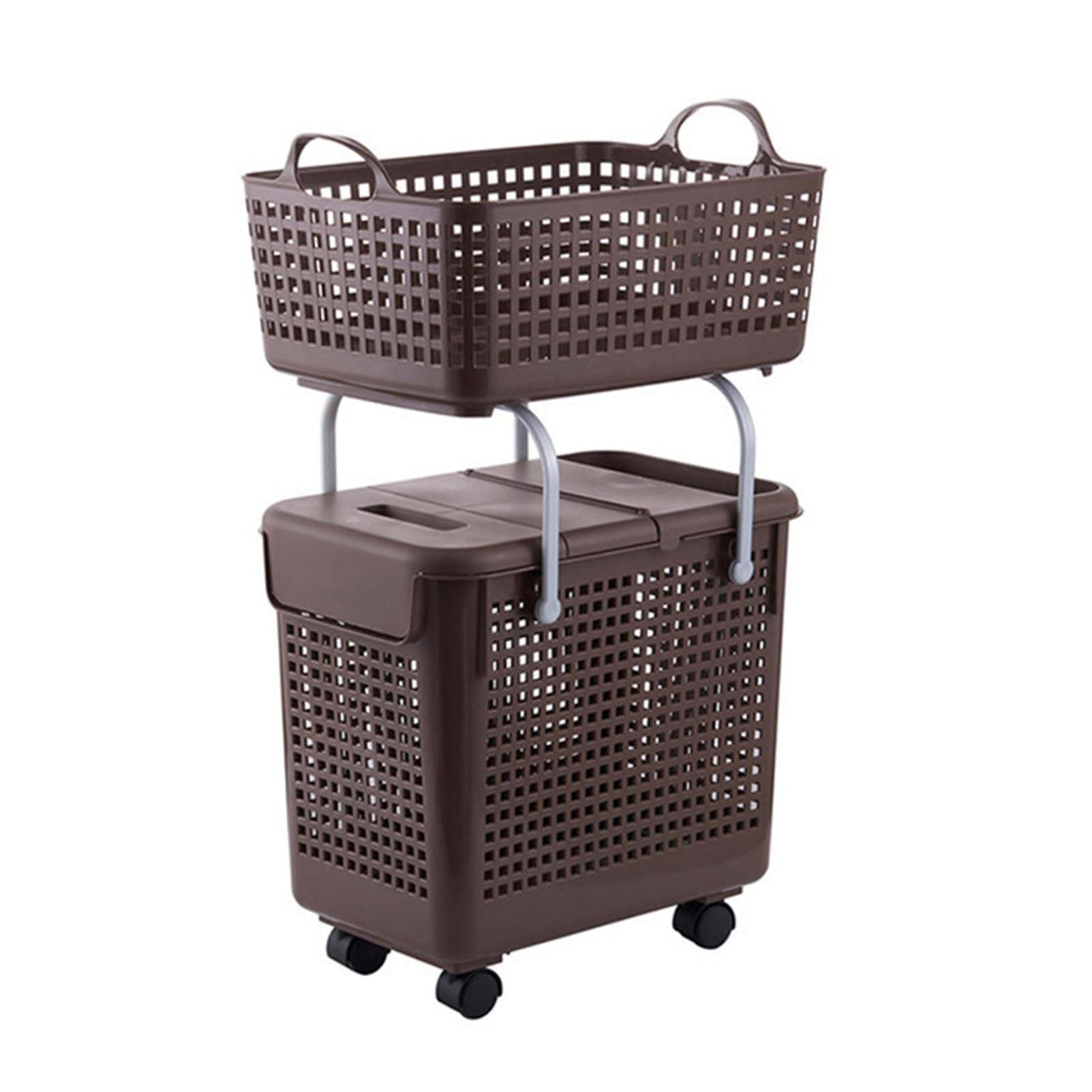 Stacking Dirty Clothes Hamper, Laundry Basket, Large Bathroom Frame for Dirty Clothes, Storage Basket, Bathroom Shelf, Floor Basket