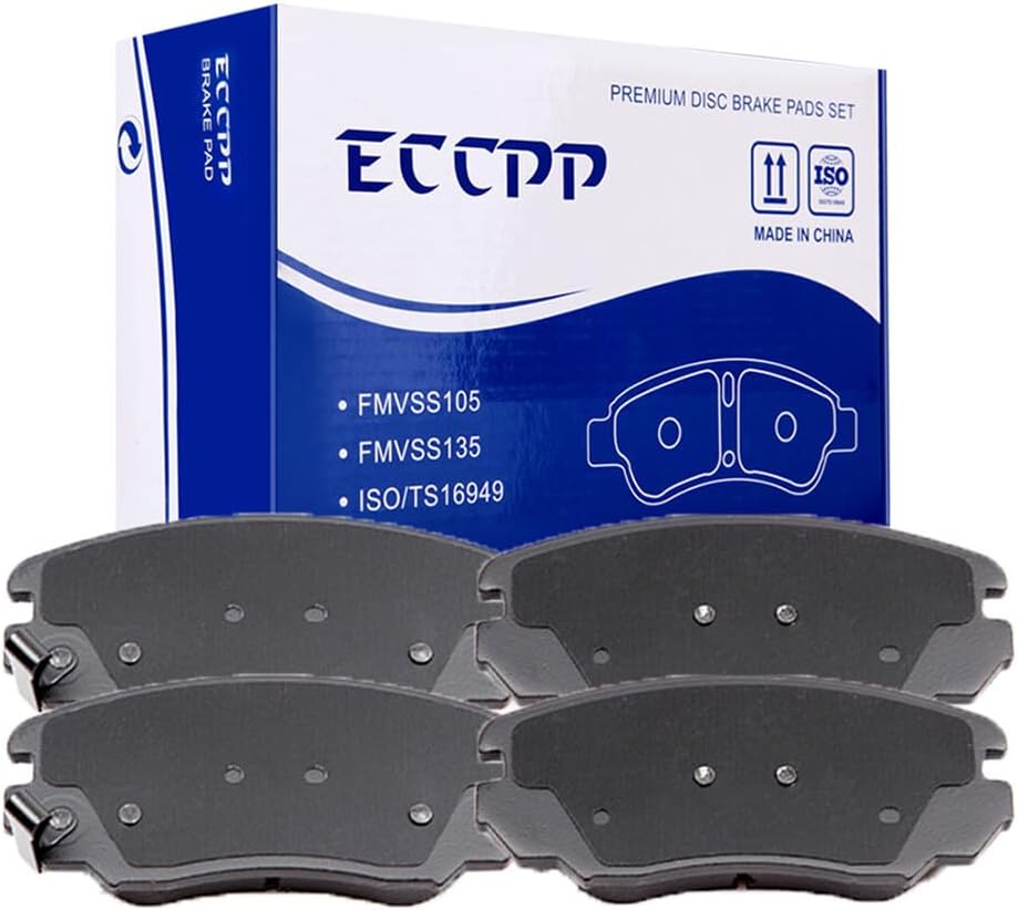 LSAILON [D1421] Front Ceramic Disc Brake Pads Set For Buick Allure Cascada LaCrosse Regal For Cadillac ELR For Chevrolet Equinox Impala For Ford Expedition For GMC Terrain For Lincoln For Saab [4PCS]