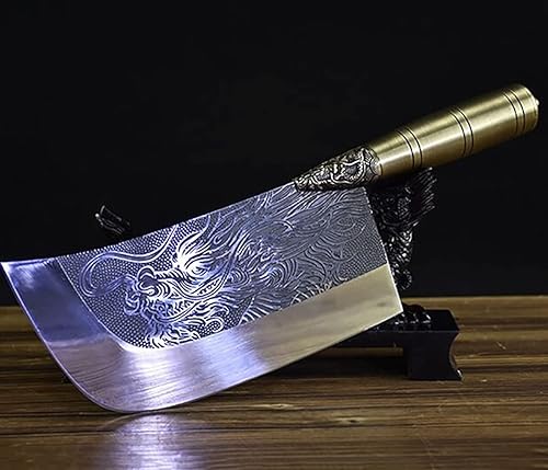 Miniatura 1 de Cuchillo de carne, cuchillo de cocina retro de 8 pulgadas de China Longquan forjado a mano cuchillo afilado de carne para el hogar (color G-cd138)