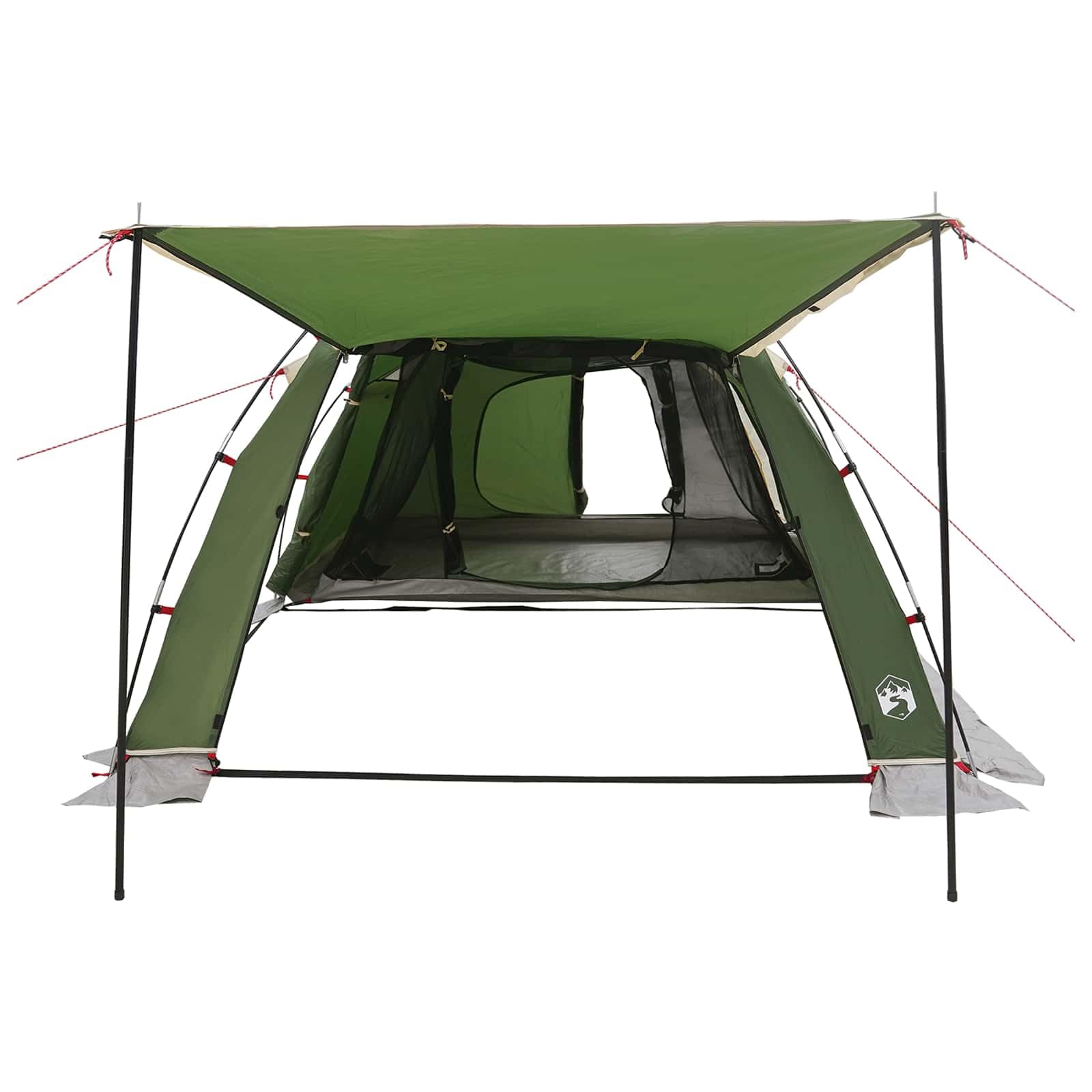 Tienda de campaña verde 361 x 235 x 147 cm poliéster Camping