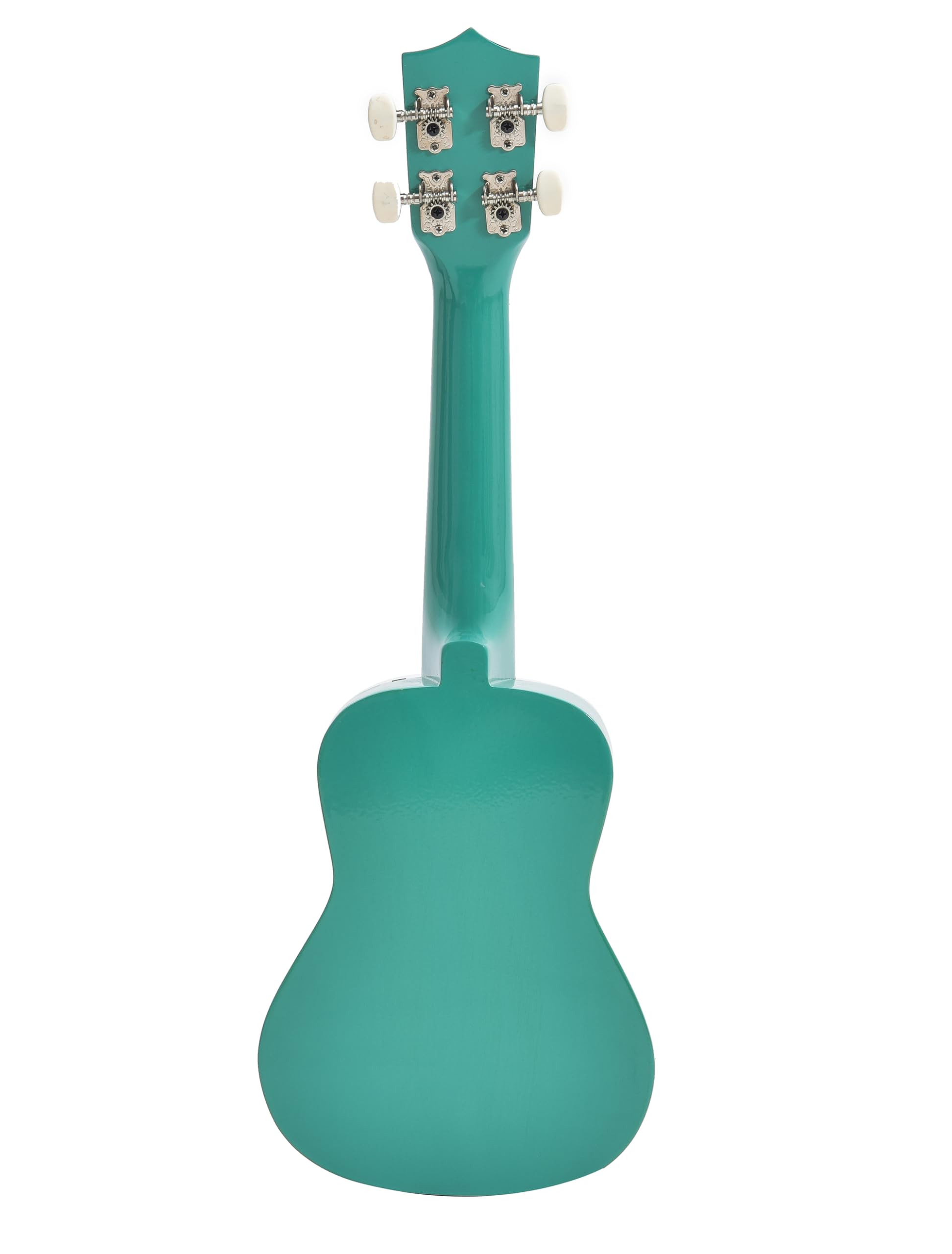 BLUEBERRY UK-42-BUNNY Soprano Ukulele Aquila String Body Sapele and Mahogany, Gloss Finish With 2 Picks - 21 Inch (Bright Teal) 3