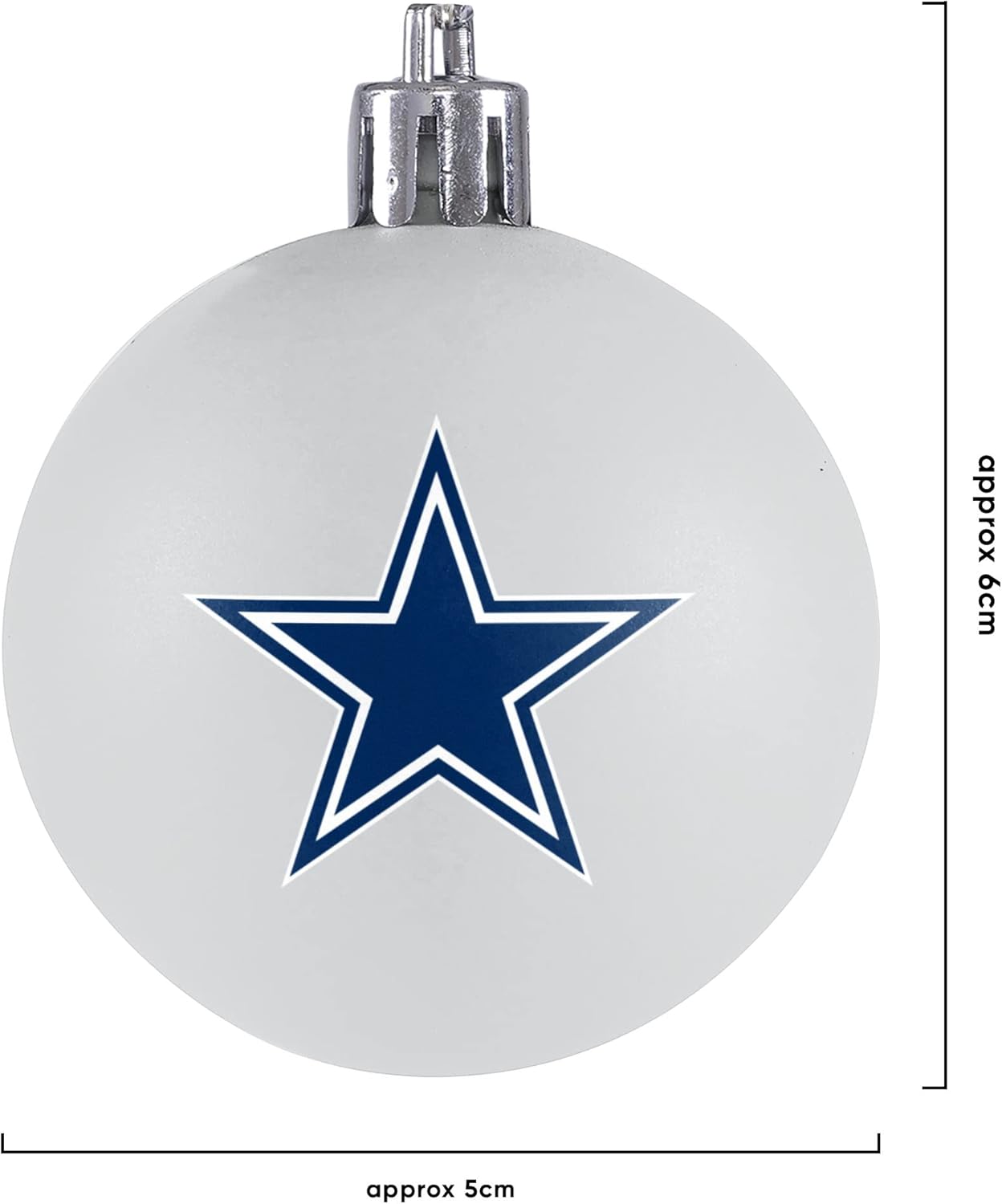 FOCO NFL Team Logo 12-Pack Ball Hanging Tree Holiday Ornament Set - Image 3