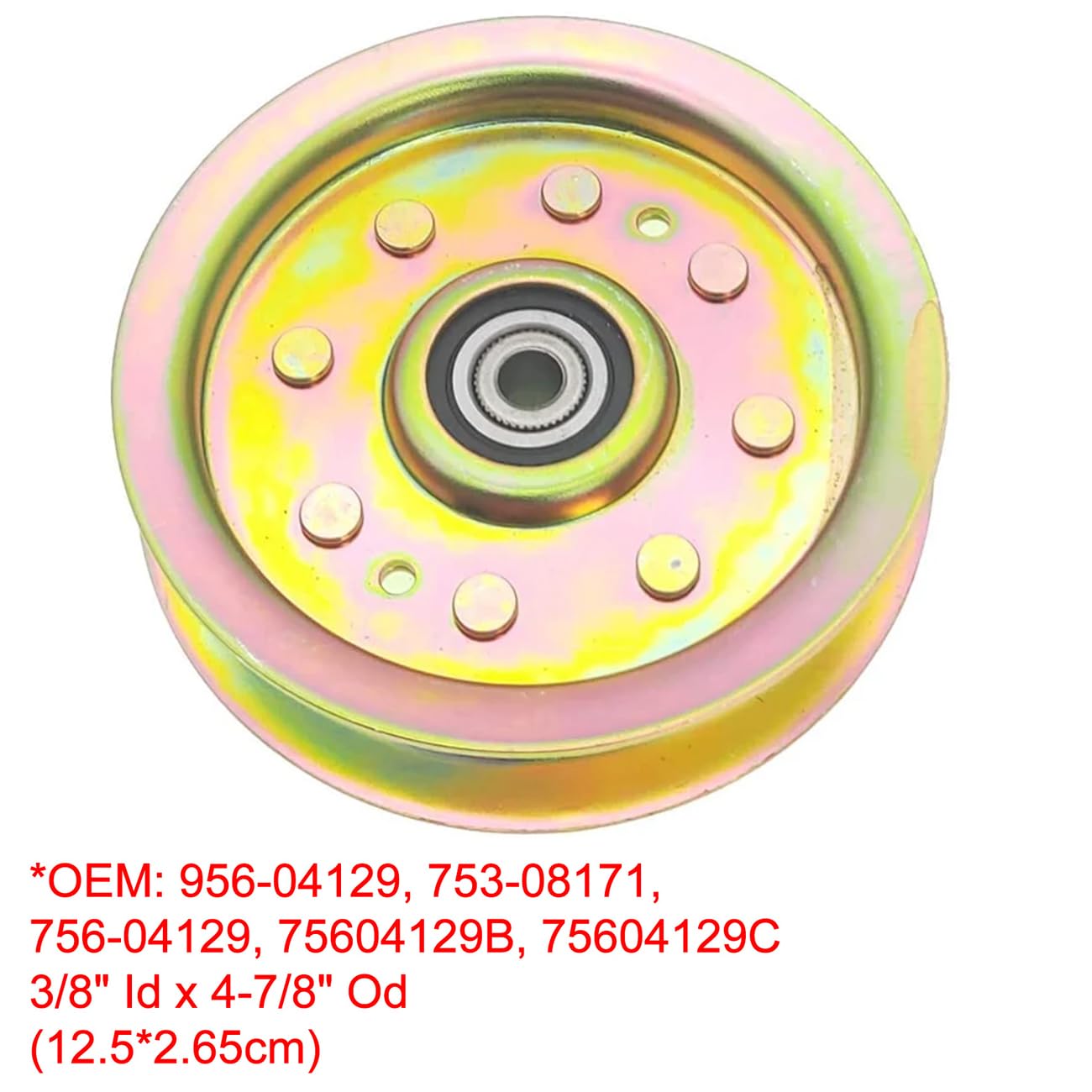 756-04129 Puleggia folle piatta compatibile con Cub Cadet 956-04129 956-04129C 756-04129B 756-04129C MTD 753-08171 756-04129B 756-04129C 956-04129C 6-041 29 956-04129C - Confezione da 2