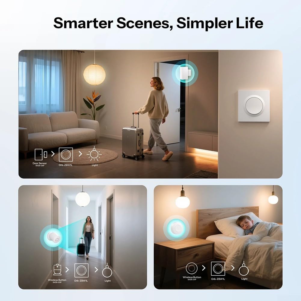 Interrupteur pour zigbee 3.0 Fil 1440W Compatible pour Home Assistant