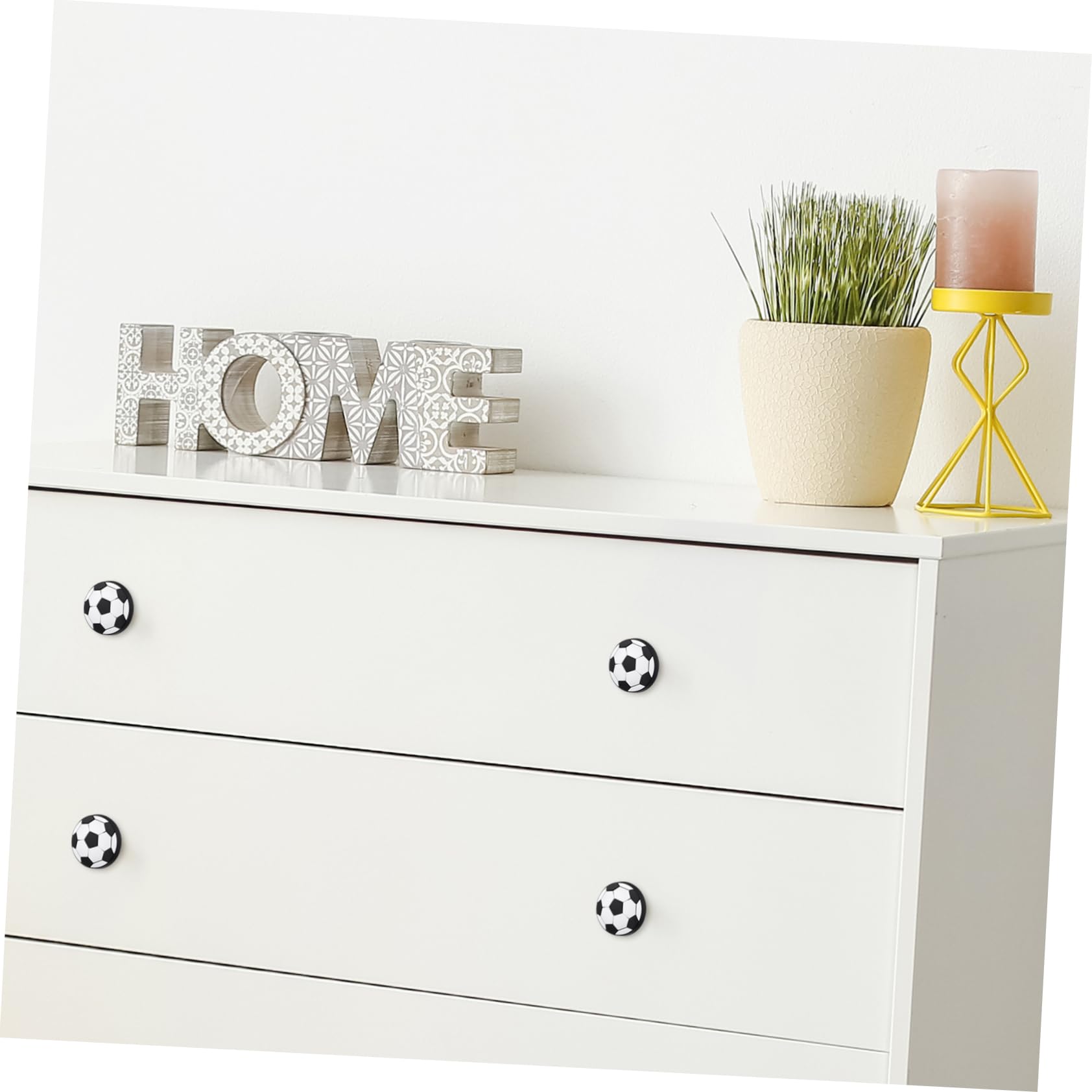 Jjwnmll Lot 6 Boutons Tiroir Commode Football Sur Thème Du Sport