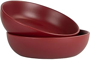 10 Strawberry Street Wazee Matte 9"/48oz Serving Bowl - Set of 2, Red