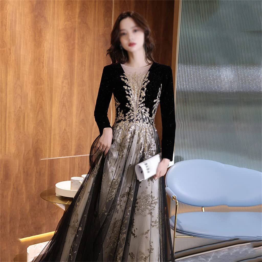 PAREKS Annual Party Evening Dress Female Black Slim Long Sleeve Fairy Dress Dress Girl Banquet Dress (Color : D, Size : M CODE): Buy Online at Best Price in UAE - Amazon.ae PAREKS Annual Party Evening Dress Female Black Slim Long Sleeve Fairy Dress Dress Girl Banquet Dress (Color : D, Size : M CODE): Buy Online at Best Price in UAE - Amazon.ae