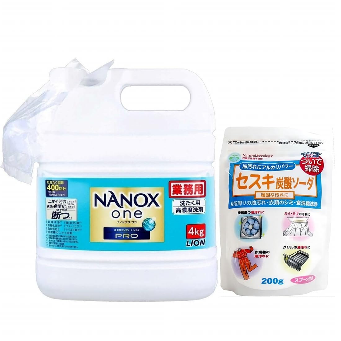 NANOX one 液体洗剤 4kg 業務用　2個セット LION ナノックスワン NANOX one 4kg x 2個 ライオン 洗濯用洗剤