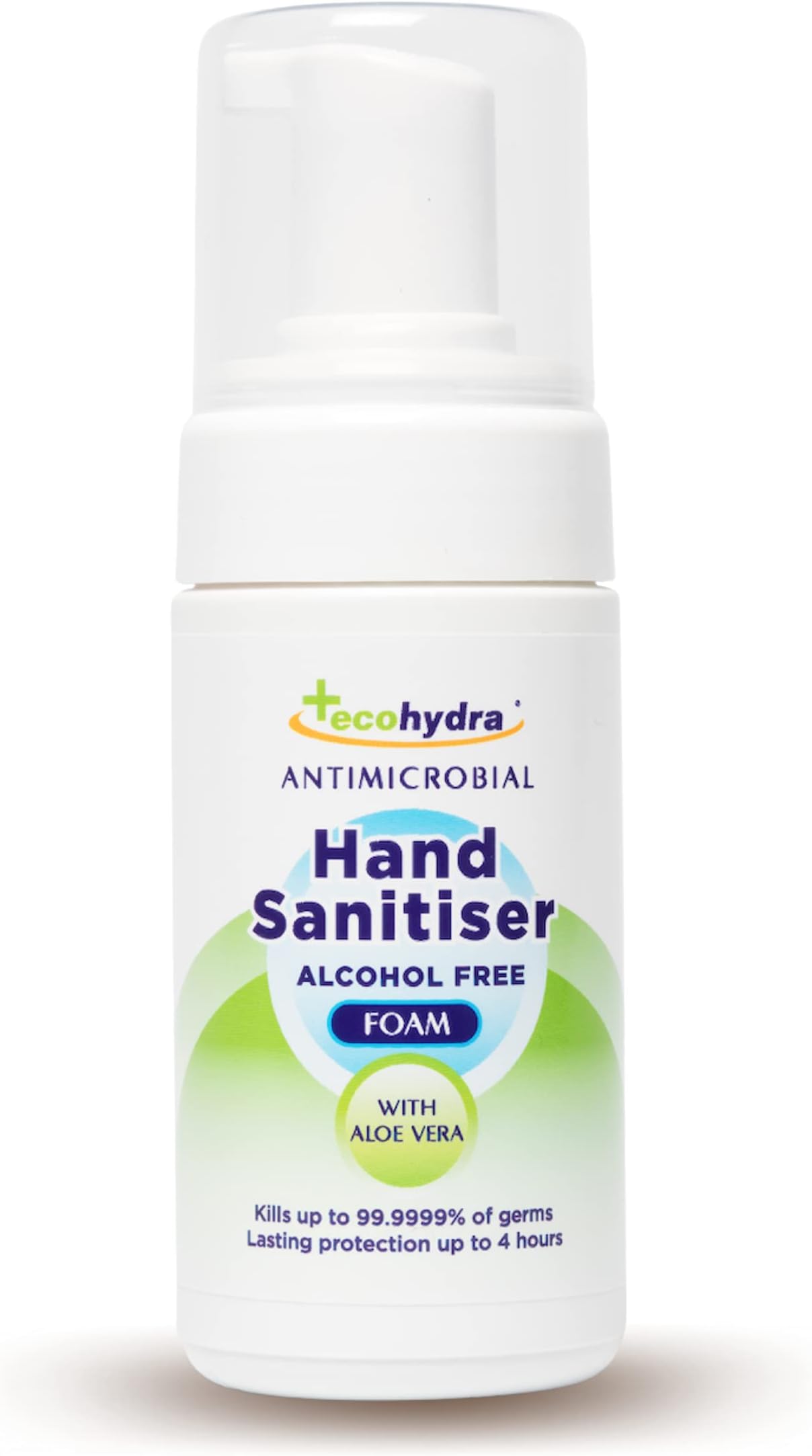 EcoHydra Alcohol Free Foam Hand Sanitiser - 100ml | NHS Approved, Hospital Grade Sanitiser | Kills Up To 99.9999% of Bacteria and Viruses | Kind On Skin, Safe For Children, Unscented