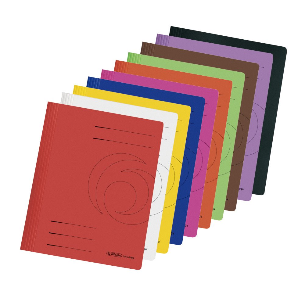 Herlitz Manila 10 kartonowych skoroszytów / DIN A4 / 10 kolorów