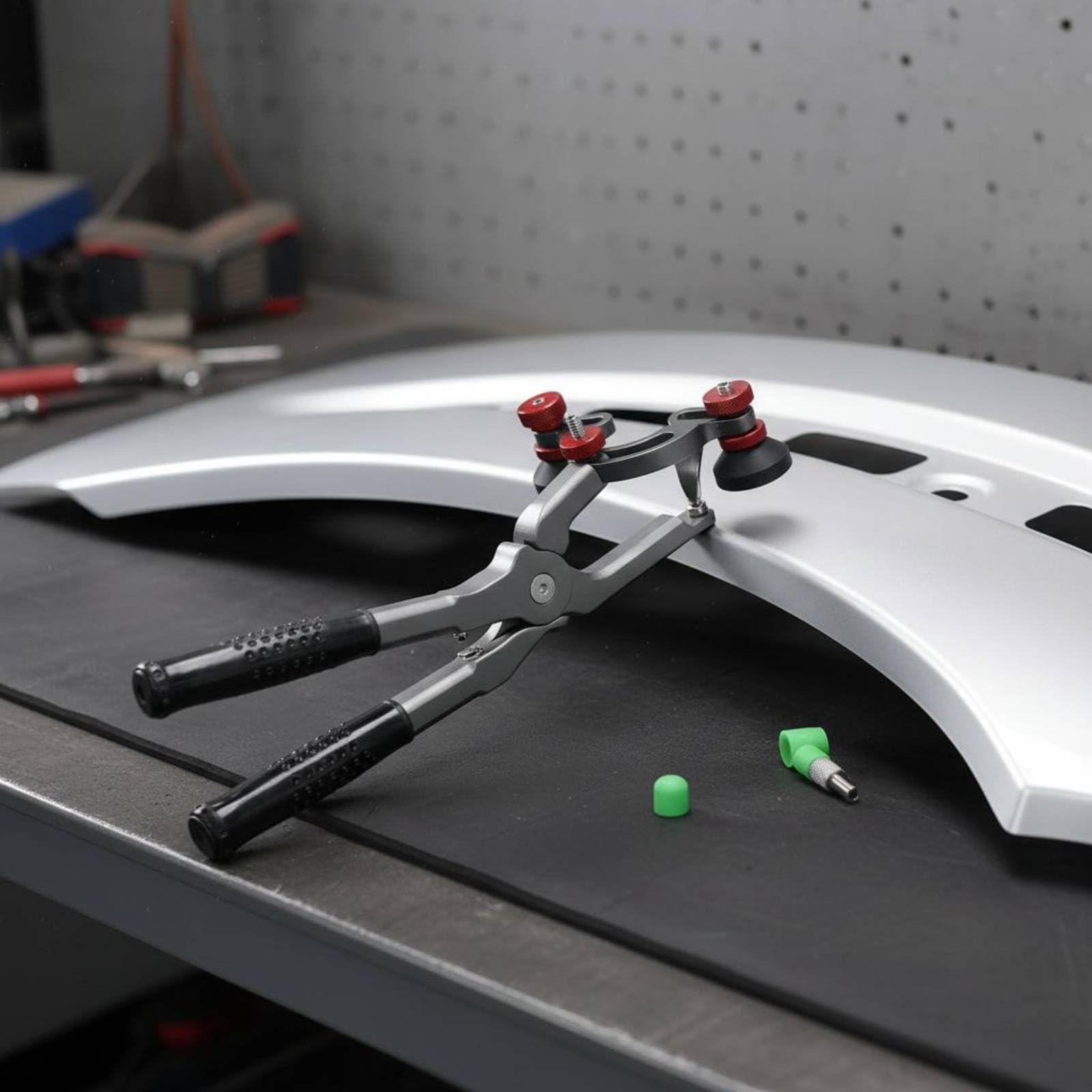 Sharplace Abrazadera para Panel Automotriz Pinza Prensadora Ajuste Rápido Resistente Acero Agarre Confortable Diseño Seguro Adecuada para Trabajo Taller Mecánico Auto Reparación