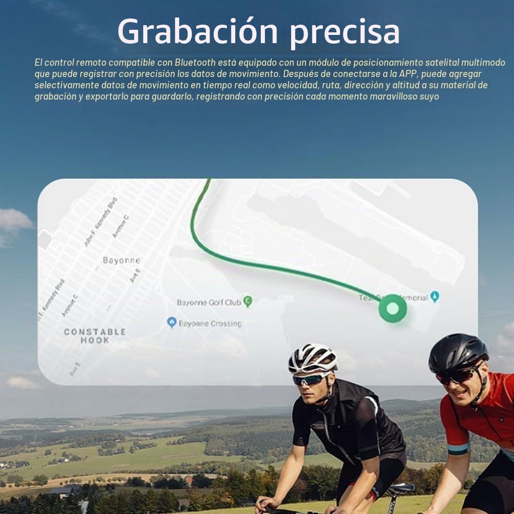 Control remoto GPS Bluetooth, mando a distancia para DJI Action 4/5Pro puede controlar 16 dispositivos al mismo tiempo 25 m pulsera de inteligencia