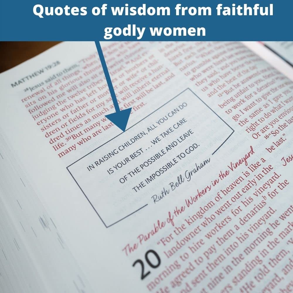 NIV, The Woman's Study Bible, Genuine Leather, Black, Full-Color, Red Letter: Receiving God's Truth for Balance, Hope, and Transformation - Image 7