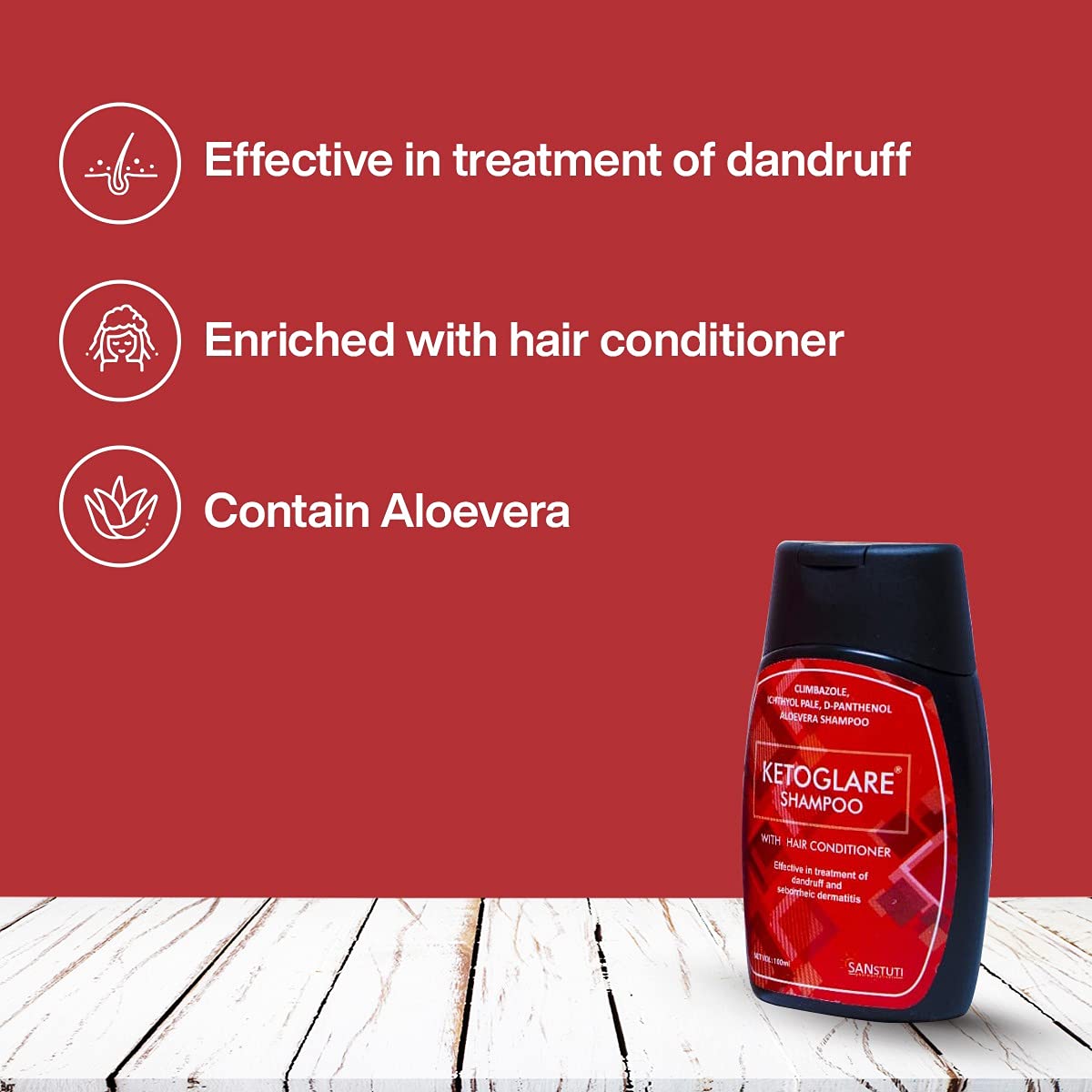 Ketoglare Anti Dandruff Hair Shampoo, Seborrheic Dermatitis, and Scalp