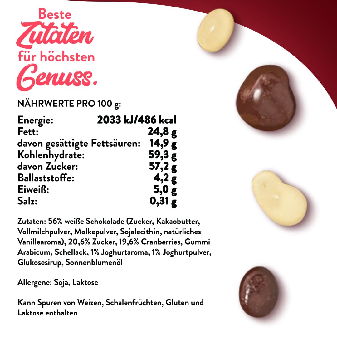 Sultan's Palace Cranberries in Schokolade 1000 g Schokoladenfrüchte