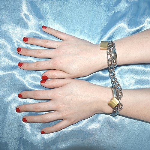 Elegante roestvrijstalen handboeien, afgerond en zwaar (heren) - Image 4