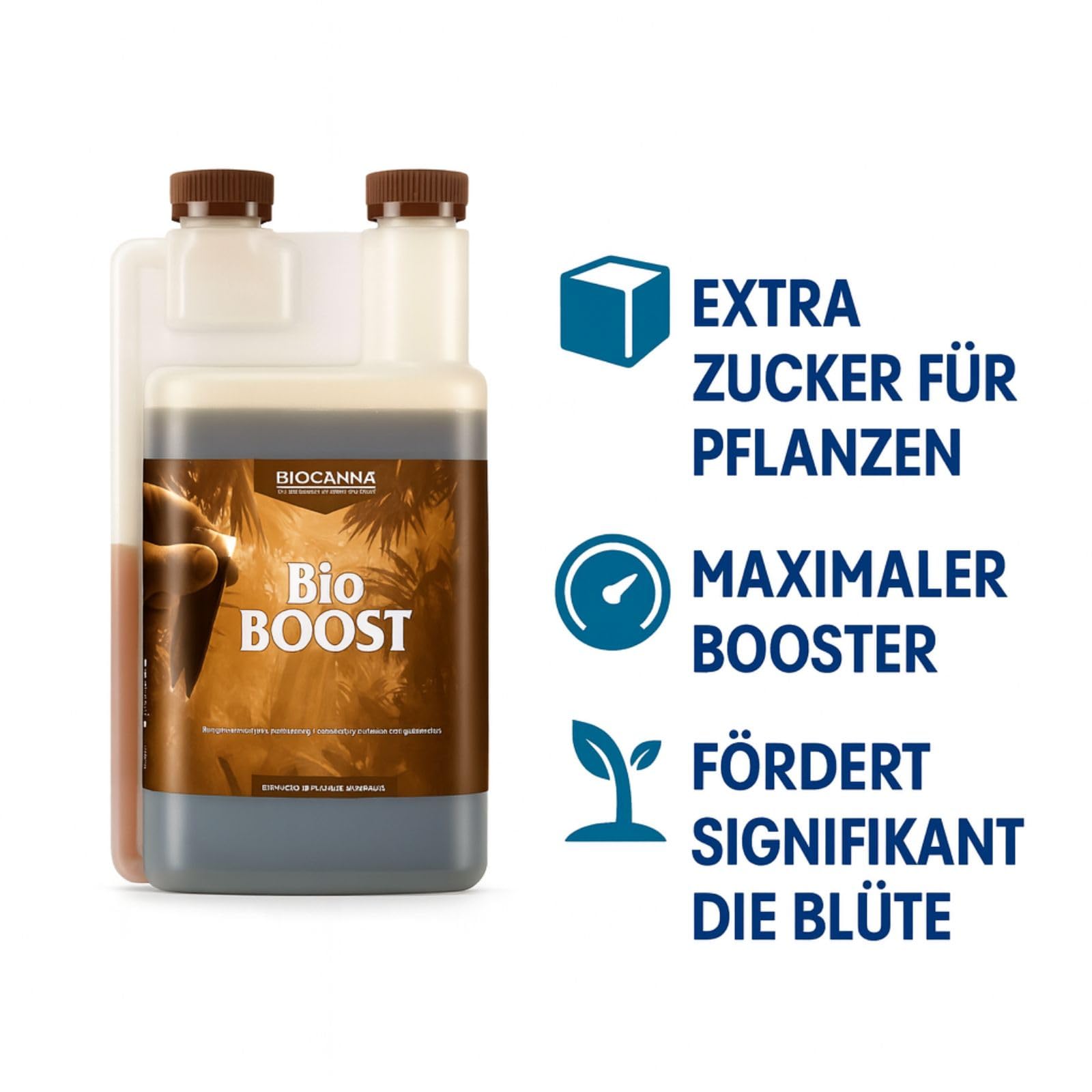 Weedness Canna Bio Boost 1 Liter Blütestimulator – Bio Dünger NPK Grow Blüte Booster Tomaten Gurken Flüssigdünger Organischer