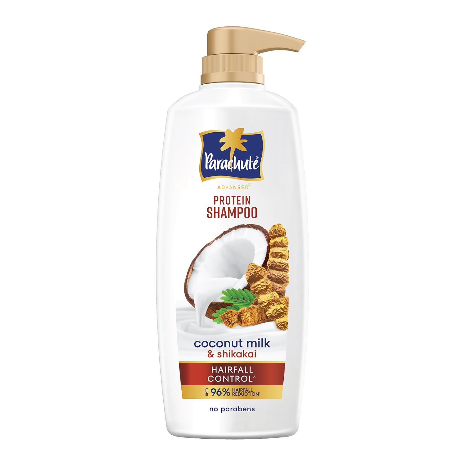 Parachute Advansed Protein Shampoo with Coconut Milk & Shikakai | Up to 96% Hair Fall Reduction & up to 23X Hair Fall Co