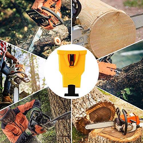MQ Chainsaw Sharpener, Chain Saw Blade Sharpener with 3 Pcs Whetstone Portable Universal Easy Fast Chainsaw Teeth Sharpening Stone Grinder Tools Fit for 14 16 18 20 Inch Chain Saw Bar with Two Holes - Thumbnail 5