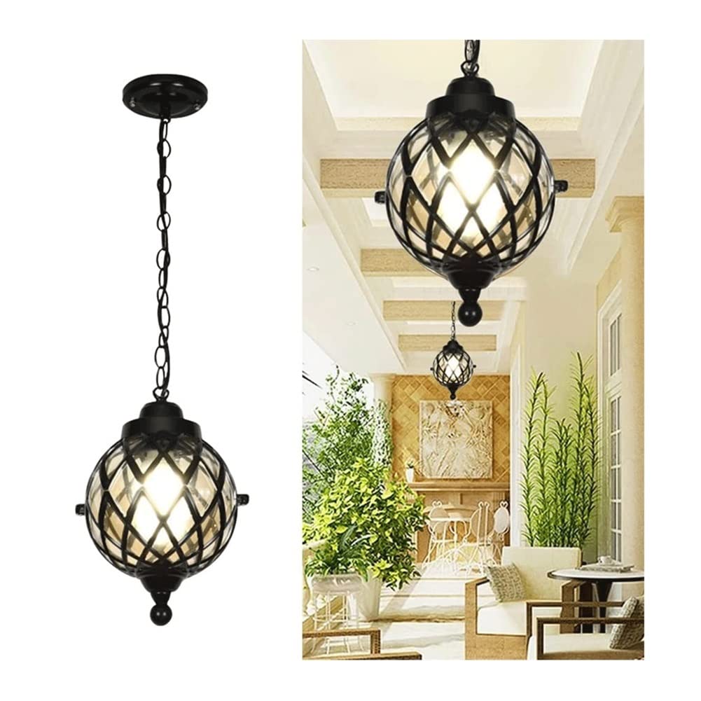 MYXJX Hanging Lights, Waterproof Outdoor Hanging Lamp Exterior Ceiling Lighting Fixture for Garden Porch Patio Farmhouse Entryway Hallway