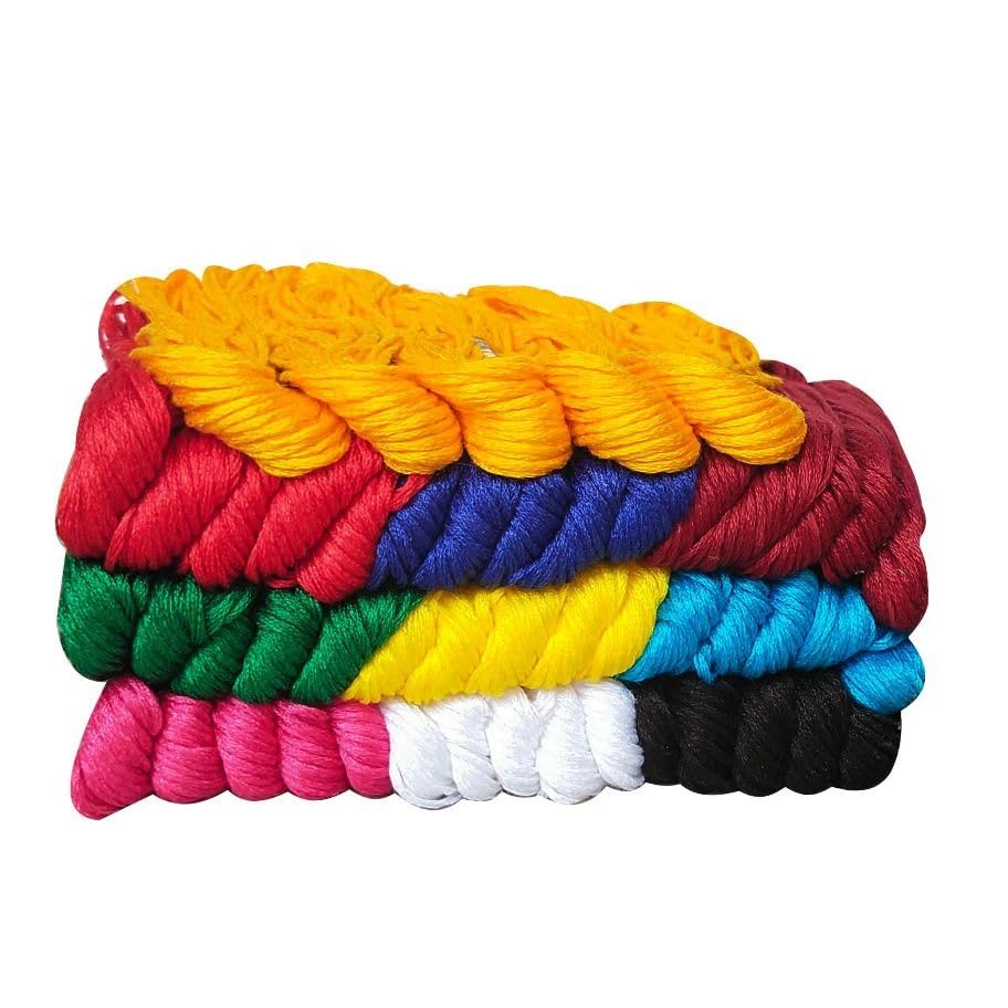 Embroidery Floss Skeins Cross Stitch Thread Friendship Bracelets Crafts Floss 7M Each 50 Pcs Pack (Multicolor 10 Colar Shade) Each Color 5 Pcs