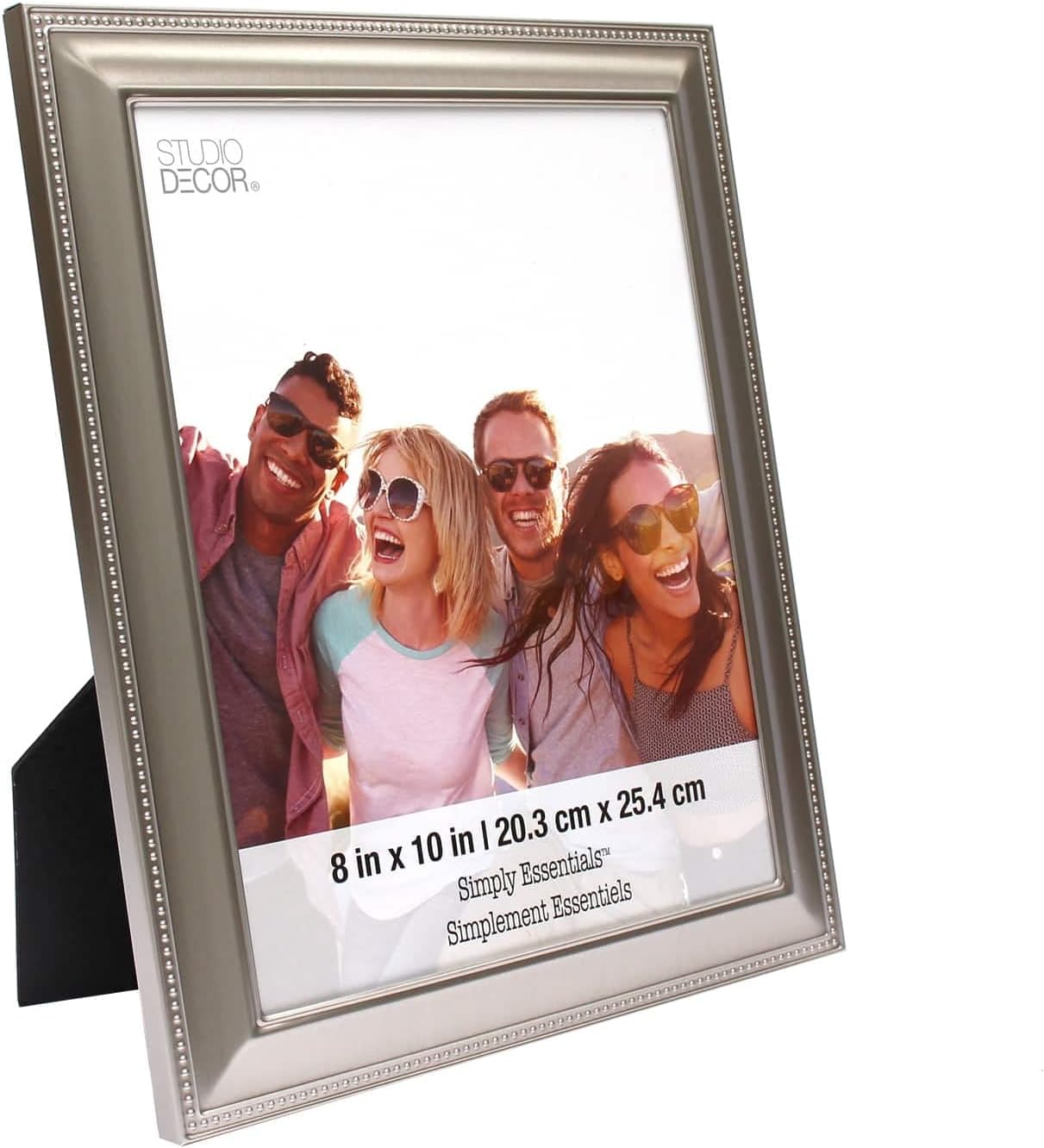Studio Decor Simply Essentials Brushed Silver Beaded Frame