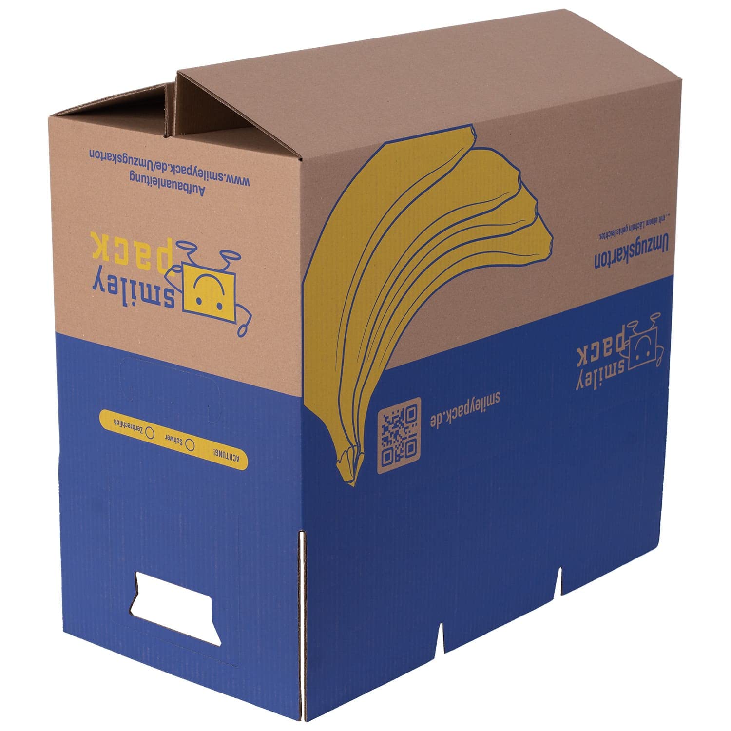 Umzugskartons Bananenkiste 600 x 328 x 340 mm bis 40 kg Zweiwellig stabil Profi groß stark Stapelbar