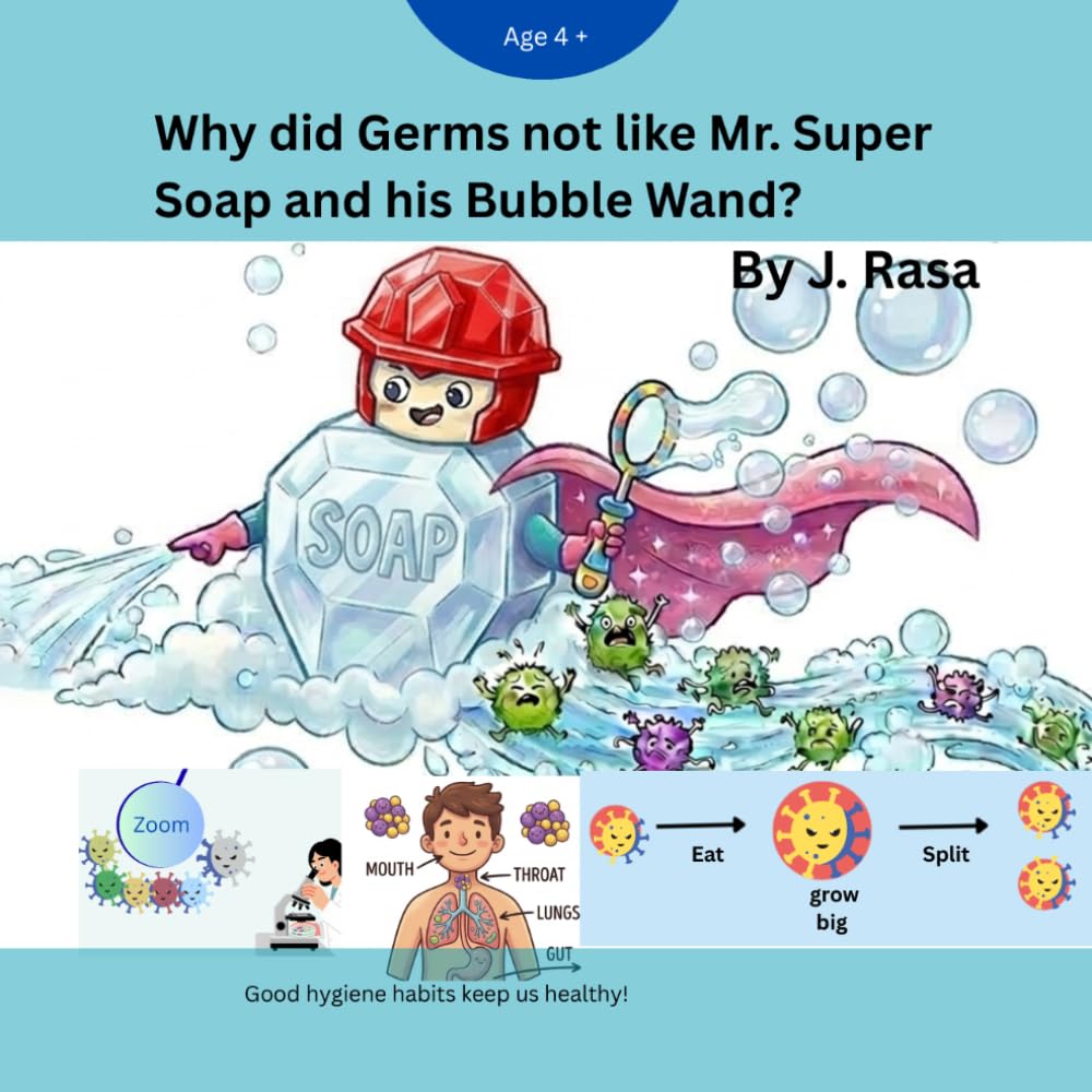 Why did Germs not like Mr. Super Soap and his Bubble Wand?