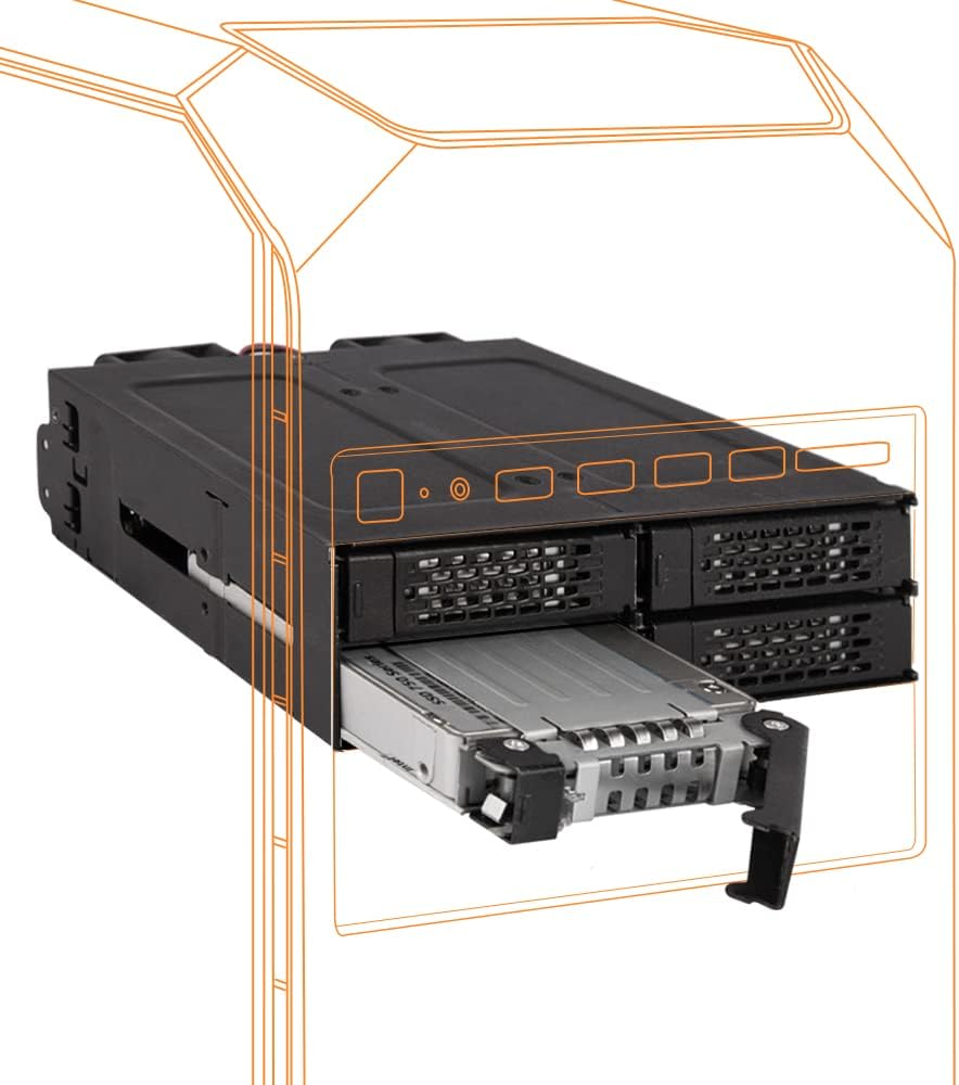 Amazon.com: ICY DOCK 4 x 2.5 NVMe U.2/U.3 SSD PCIe 4.0 Mobile Rack for ...