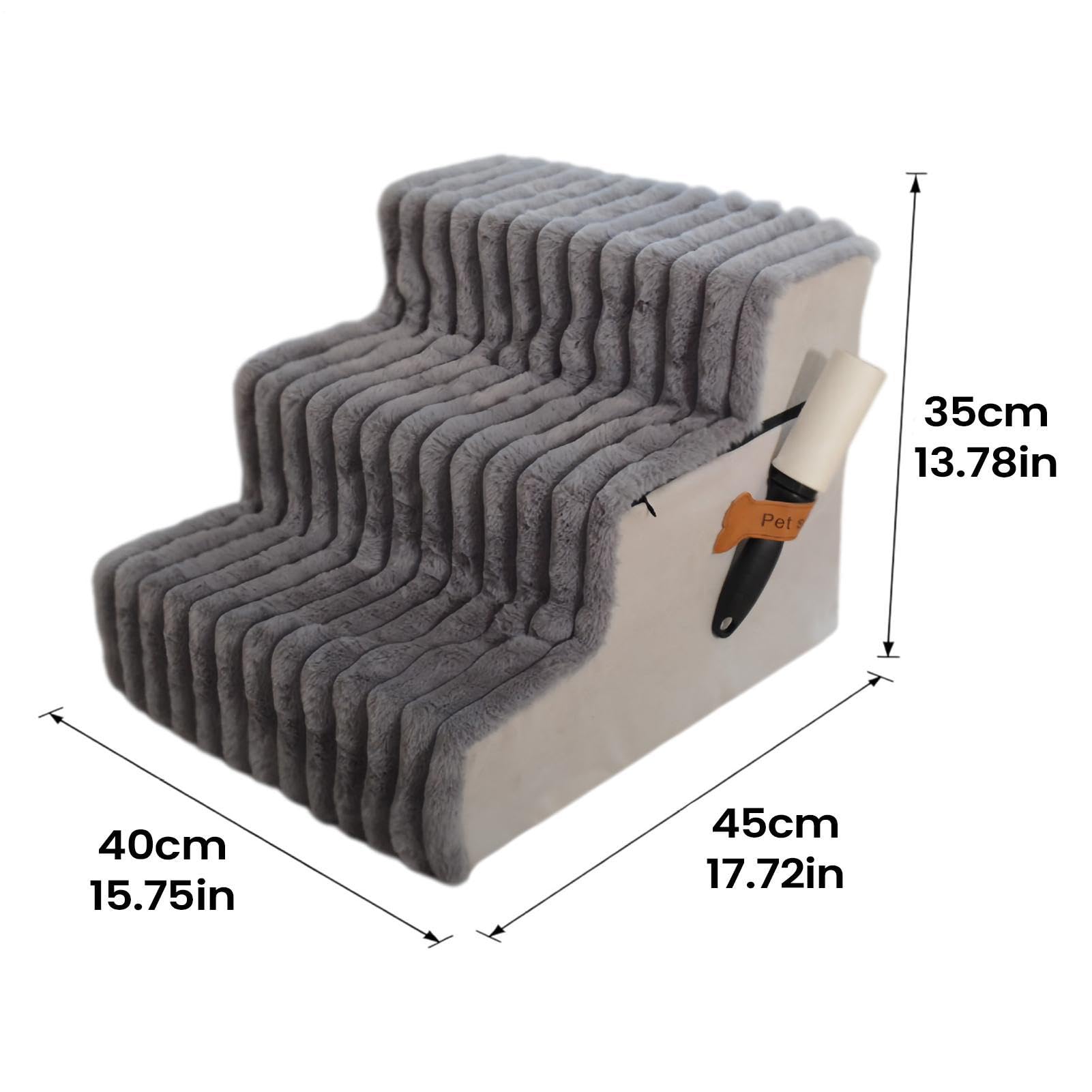 Escalón Canino Escalera Pequeña Ligera Desmontable Antideslizante Lavable | Escaleras Felinas Equilibradas Para Cachorros Gatos Sofás Sillones Apartamentos Balcones