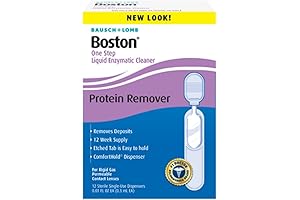 Bausch & Lomb Boston ONE STEP Liquid Enzymatic Cleaner, Protein Remover 3.60...