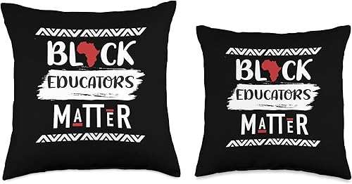 Miniatura 3 de Black Educators Matter African History Teacher Men Throw Pillow, 16x16, Multicolor