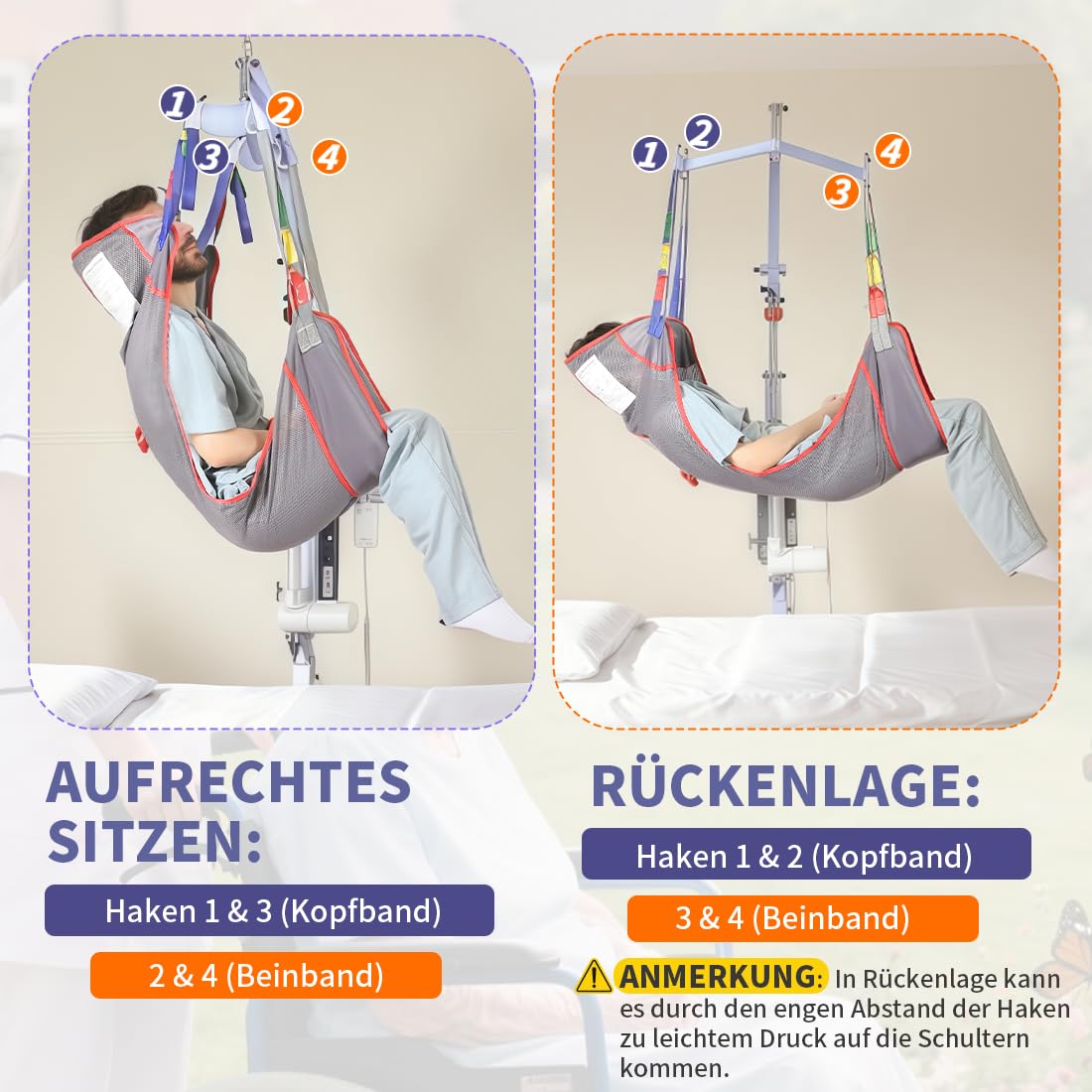 EZ Assistive Correa universal para pacientes de cuerpo completo, para posicionamiento de cama y asistencia al baño, correa de transferencia para personas mayores, bariátricos, discapacitados,