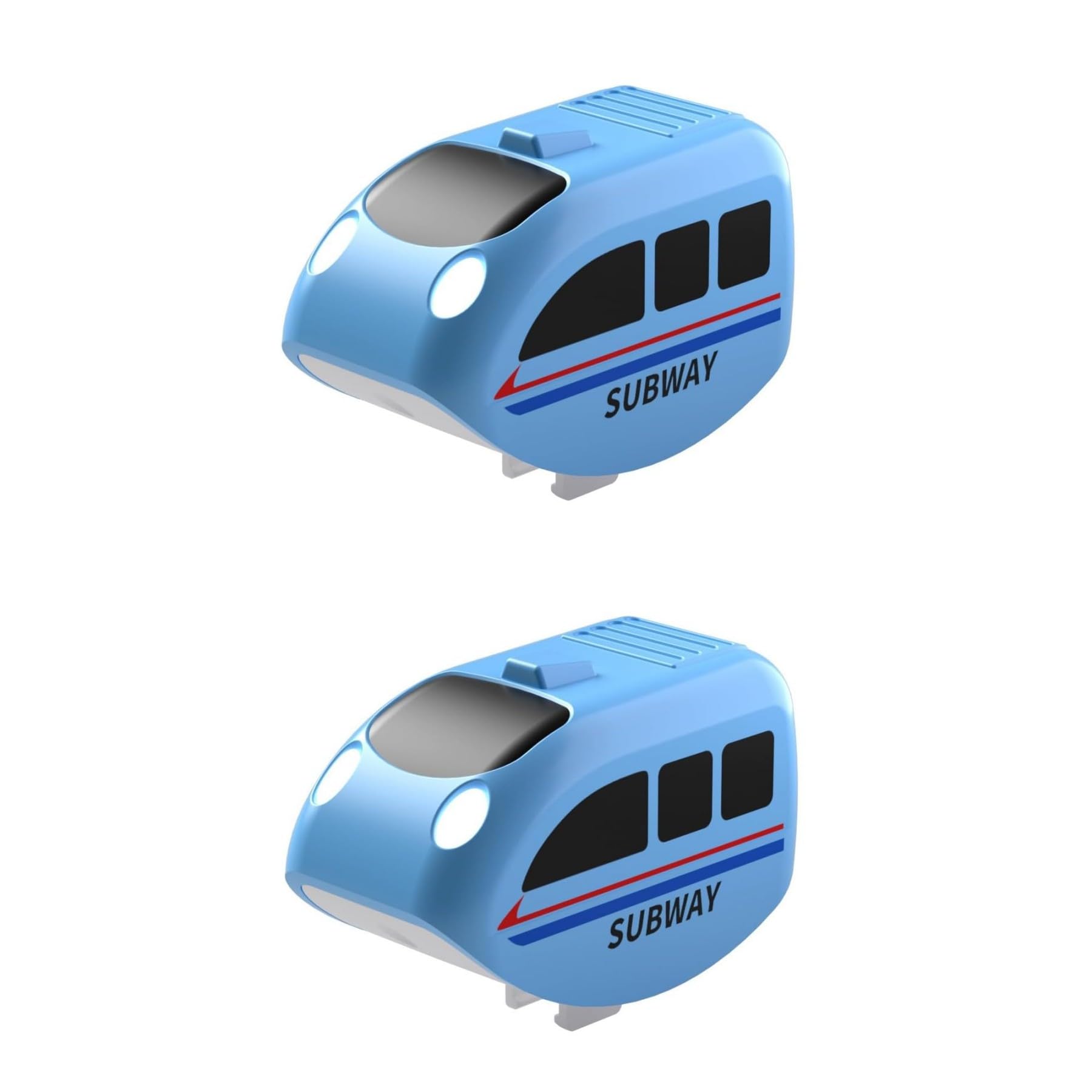 Kids Train Accessory Replacement Vehicles for 3D Cube Track Race Track, 2 Pack