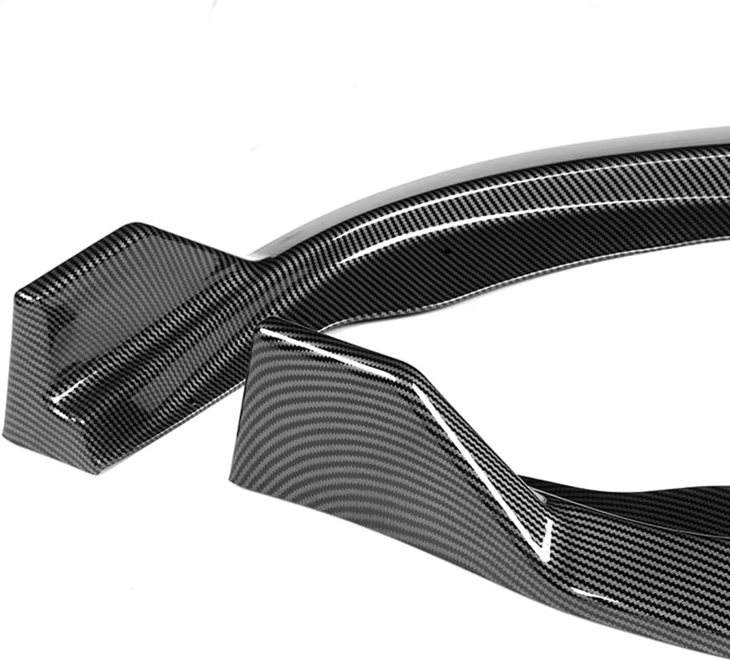 Q1-TECH, Front Bumper Lip fit for Compatible with 2015-2017 Toyota Camry, Front Bumper Lip Spoiler Air Chin Body Kit Splitter Painted Carbon Fiber ABS, 2016 (STP-Style) (Painted Carbon Fiber)