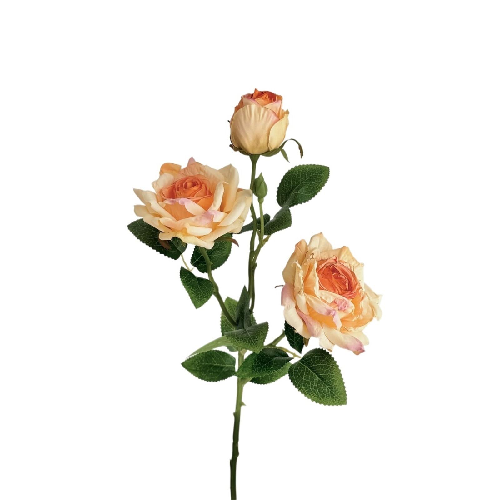 WLH Alexanders 3Heads Roses Wedding Bouquet Real Touch Artificial Flowers For Home Decor Flower Arrangement Centerpieces faux flower(Champagne)