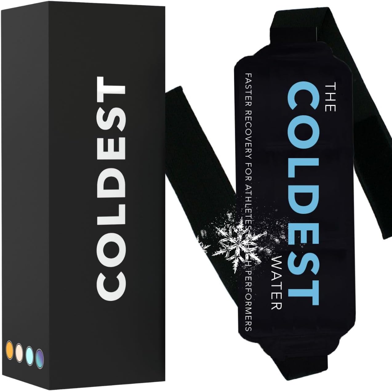 Coldest Gel Ice Pack Flexible Compress with Straps Provides Alleviate Joint and Muscle Pain Flexible Therapy Injuries - Shoulder, Back, Knee, Neck, Ankle Hip Elbow Foot & More (Large)