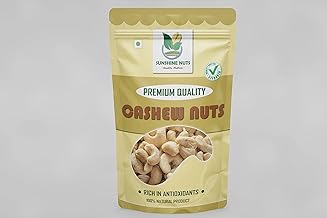 SUNSHINE UTS Cashews Crunchy Sabut Kaju Nuts, Nutritious & Delicious, Gluten Free & Plant based Protein