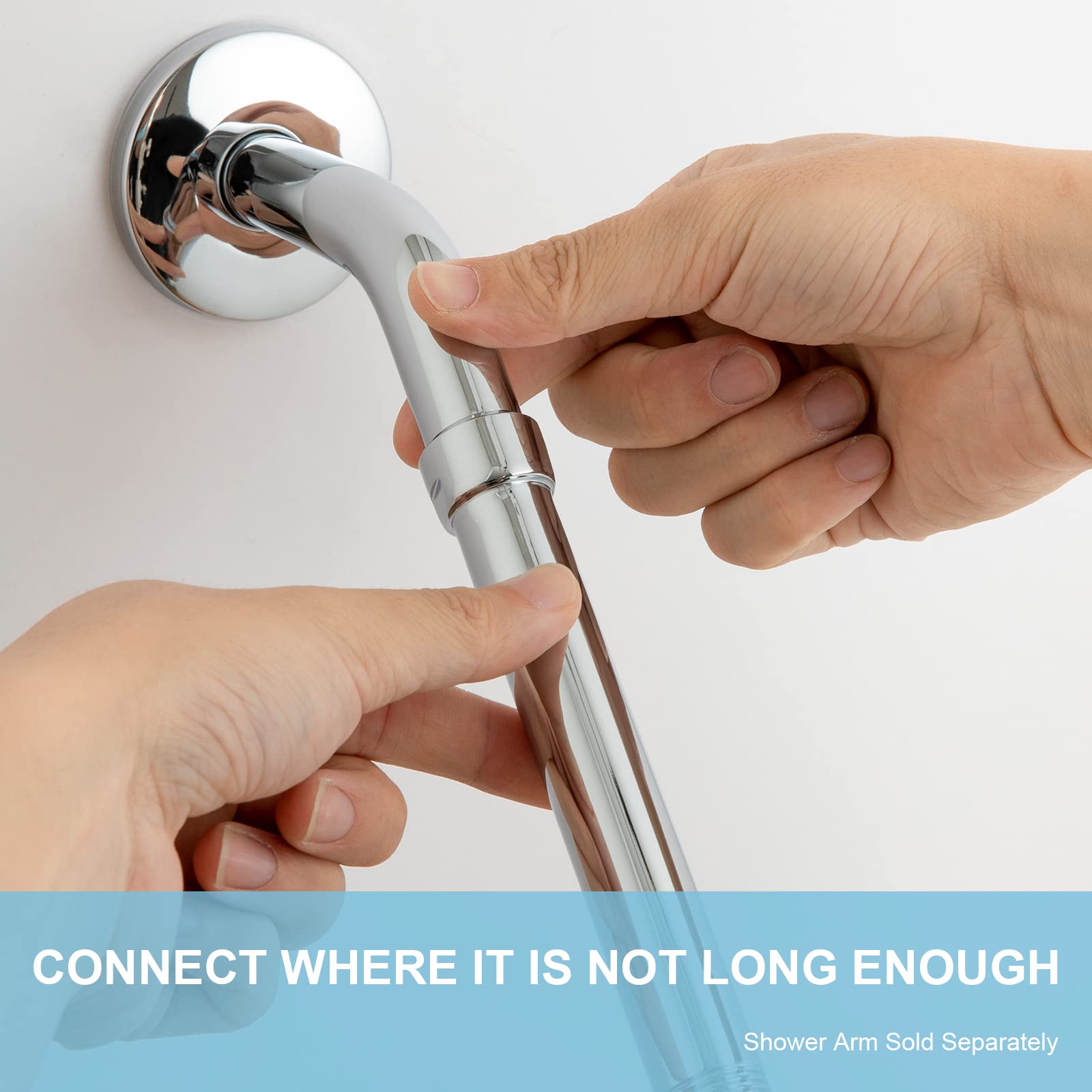Extend Your Shower with OFFO Stainless Steel Arm -2