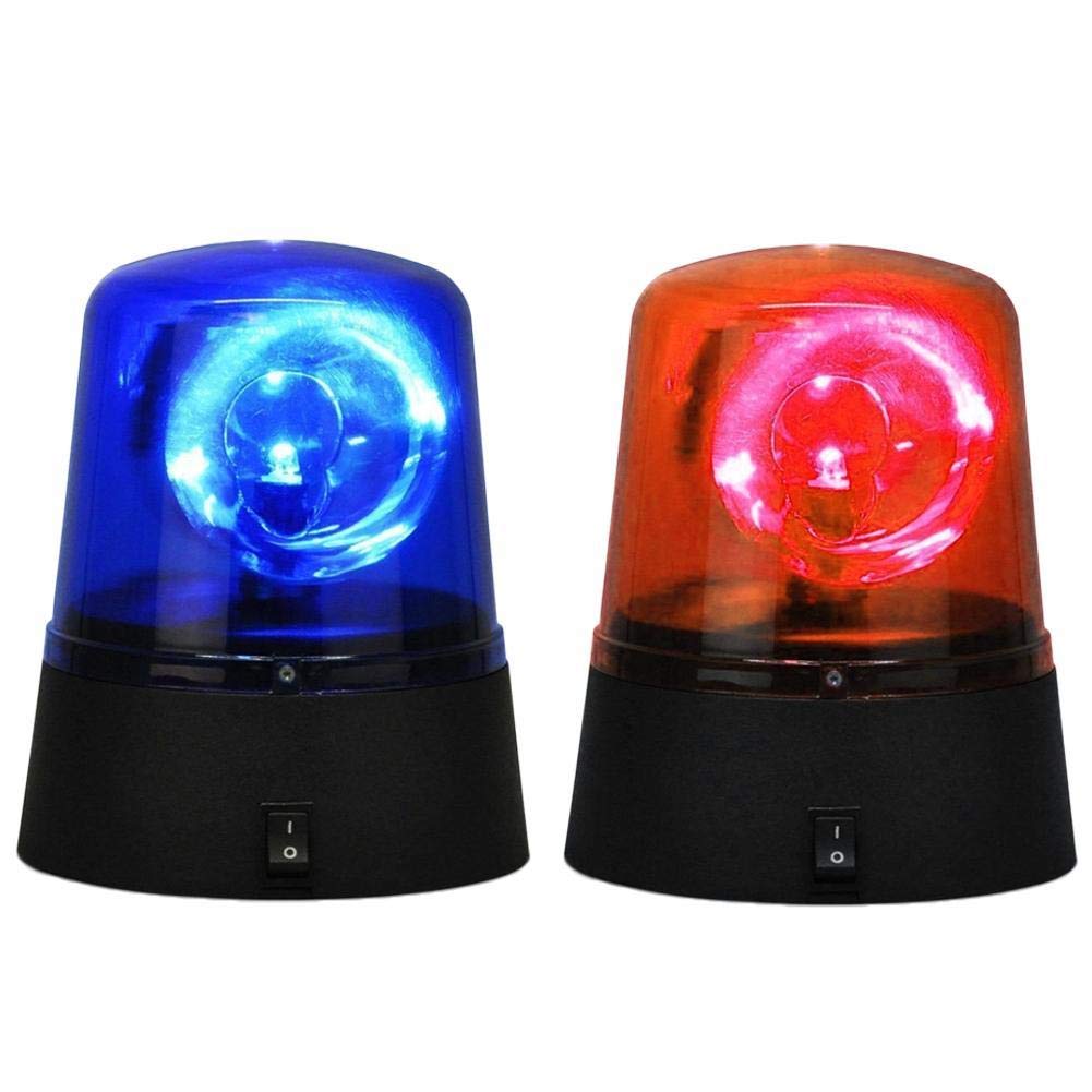 Luz de Emergencia giratoria para Fiesta de Disco, luz LED para Coche, luz de Discoteca, Fiesta, DJ, luz estroboscópica, Sirena para decoración/luz Circular para cumpleaños, Rojo