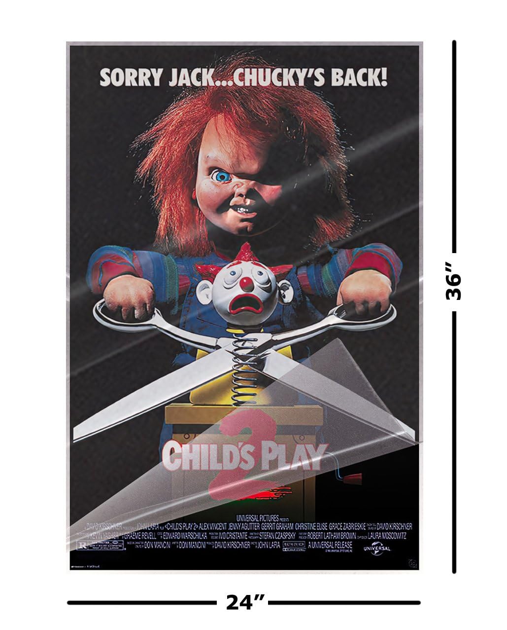 Amazon.com: Child's Play 2 - Movie Poster (Sorry Jack Chucky's
