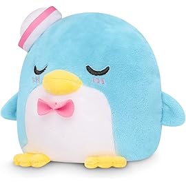 TeeTurtle - The Officially Licensed Original Sanrio Plushie - Tuxedo Sam - Cute Sensory Fidget Stuffed Animals That Show Your Mood