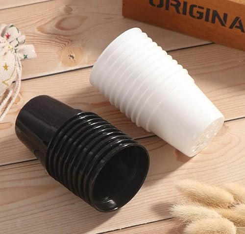 Miniatura 3 de Nore Macetas pequeñas de plástico de 2.5 pulgadas para plantas de cultivo de suculentas, macetas de propagación de plántulas de flores (50 negro +