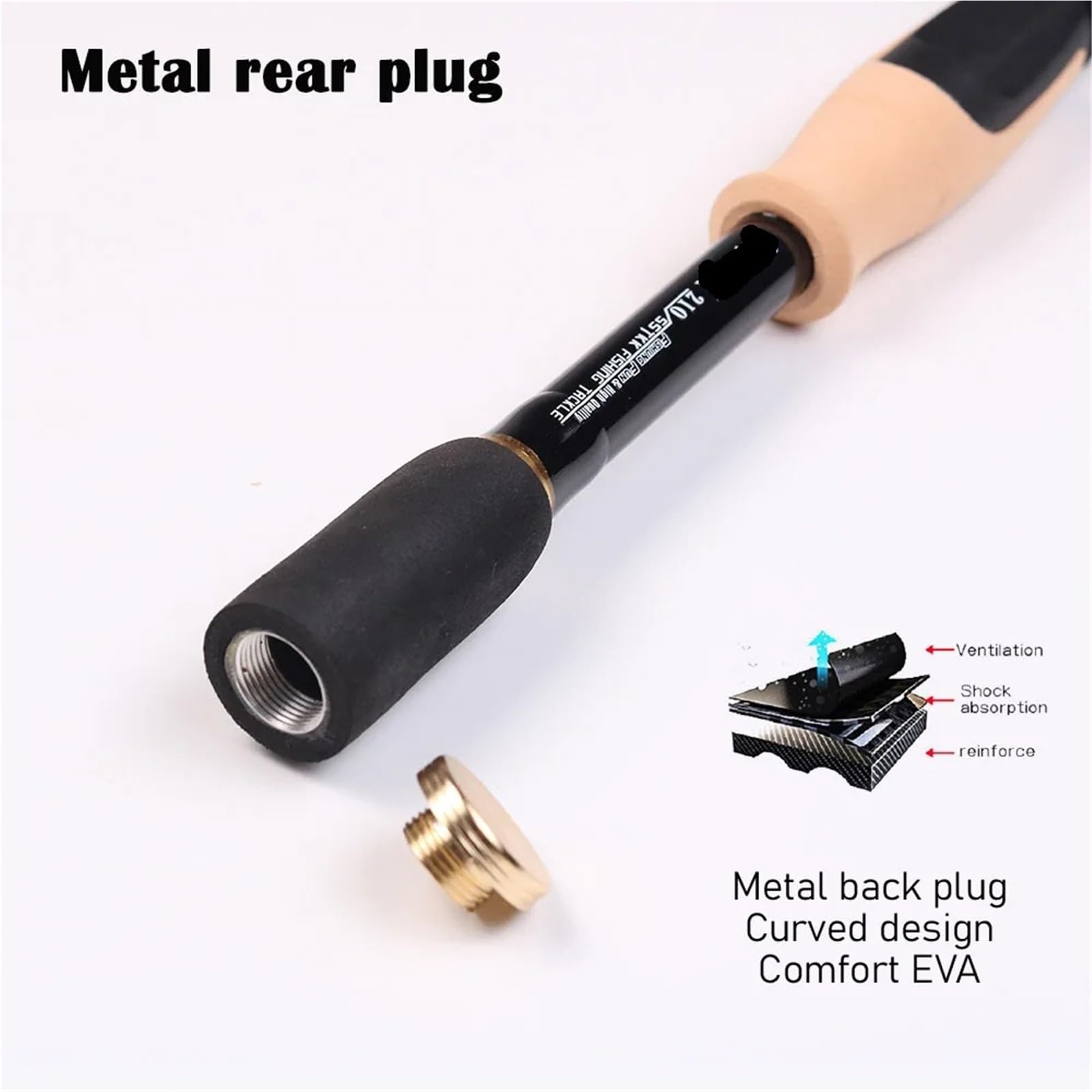 Canna da pesca telescopica con esca 1.6M .8M 2.1M .4M Manico in fibra di carbonio Spinning Carp Travel Attrezzatura portatile
