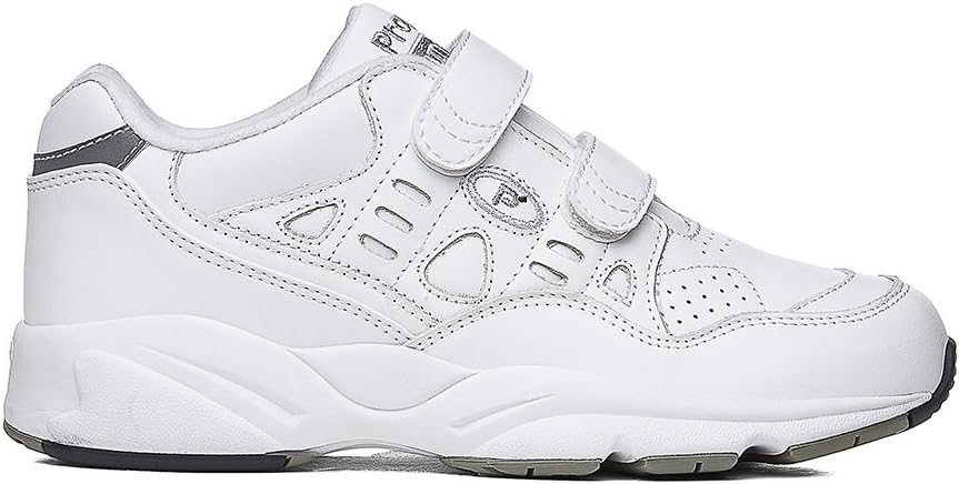 Propet Womens Stability Walker Strap Walking Walking Sneakers Shoes - White - Image 2