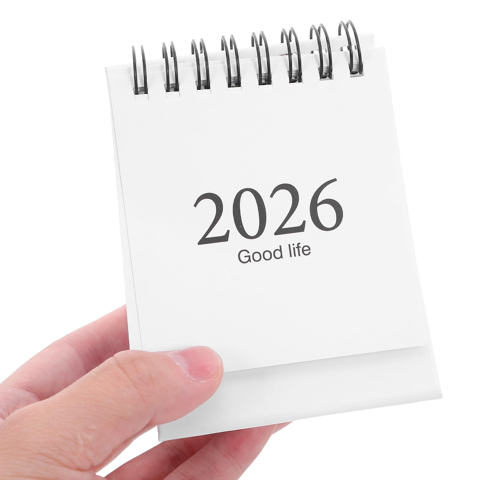 Penkiiy Mini Calendar 2025, Small Desk Calendar Mini Standing Flip Portable English Daily Schedule Planner School Home Office Supplies - View #11