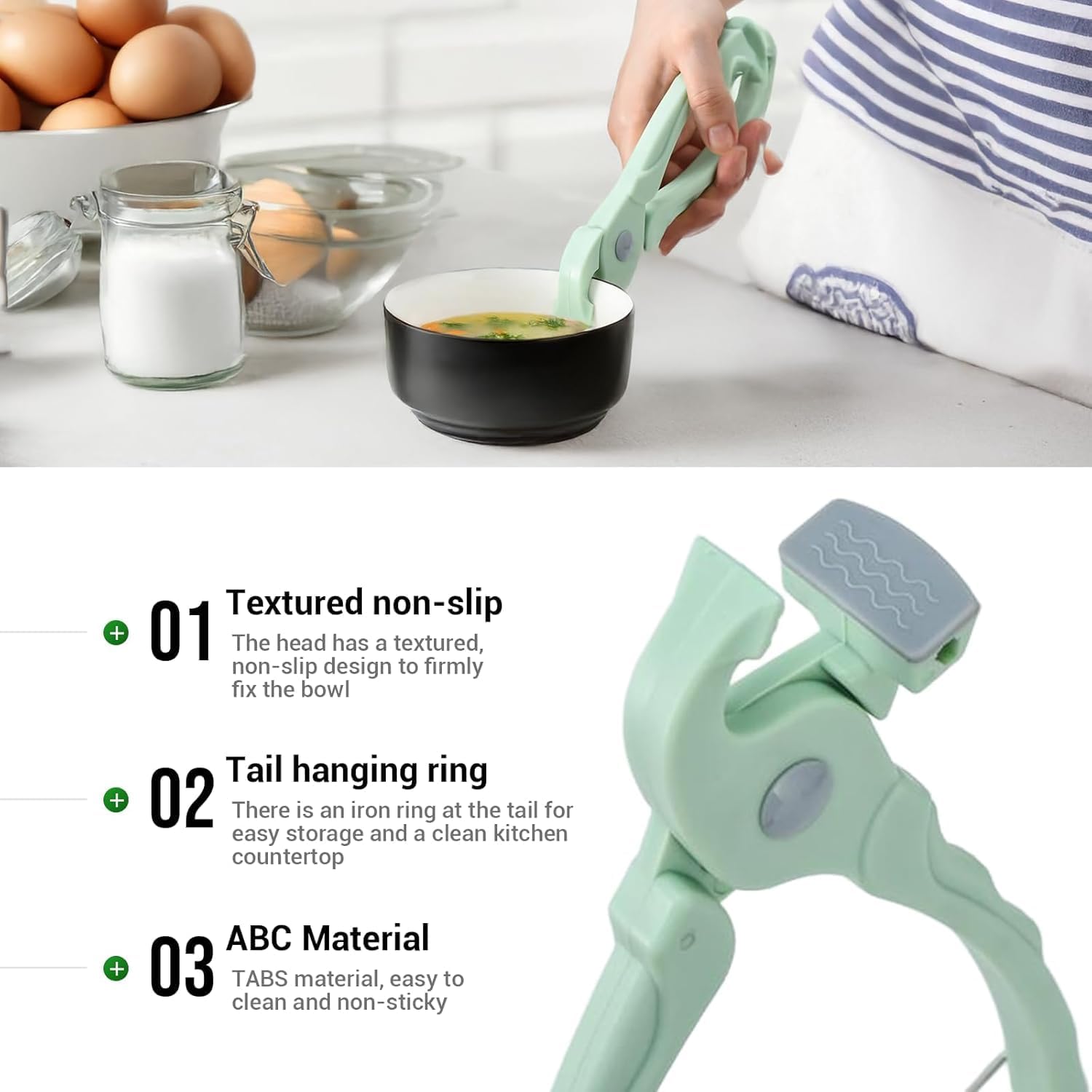 Plate Lifter, Hot Pot Tongs, Anti-scald Clip, Hot Plate Gripper for Safe Handling, Heat-Resistant Kitchen Cooking Clip 2026 - view 5